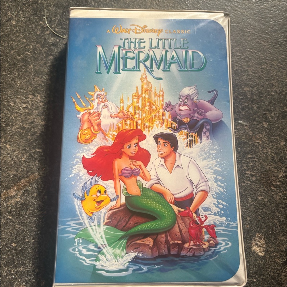 Original Banned Art The Little Mermaid VHS Tape CASE